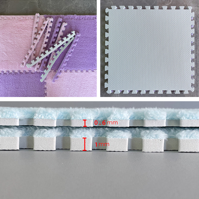 Maliben | Multicolored Level Loop Carpet Tile Non-Slip Composite Floor Tiles For Bedroom