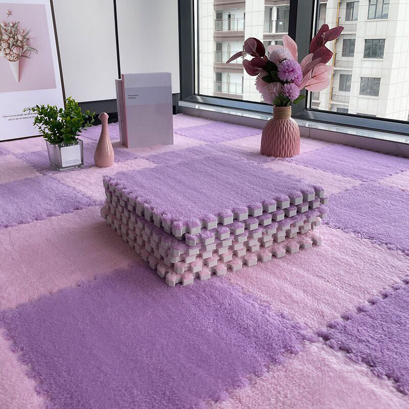 Maliben | Multicolored Level Loop Carpet Tile Non-Slip Composite Floor Tiles For Bedroom