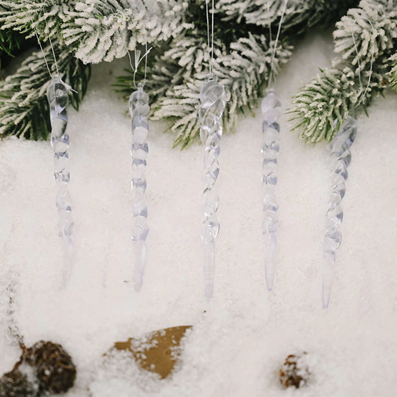 Maliben | 12pcs Christmas Tree Decoration Artificial Icicles