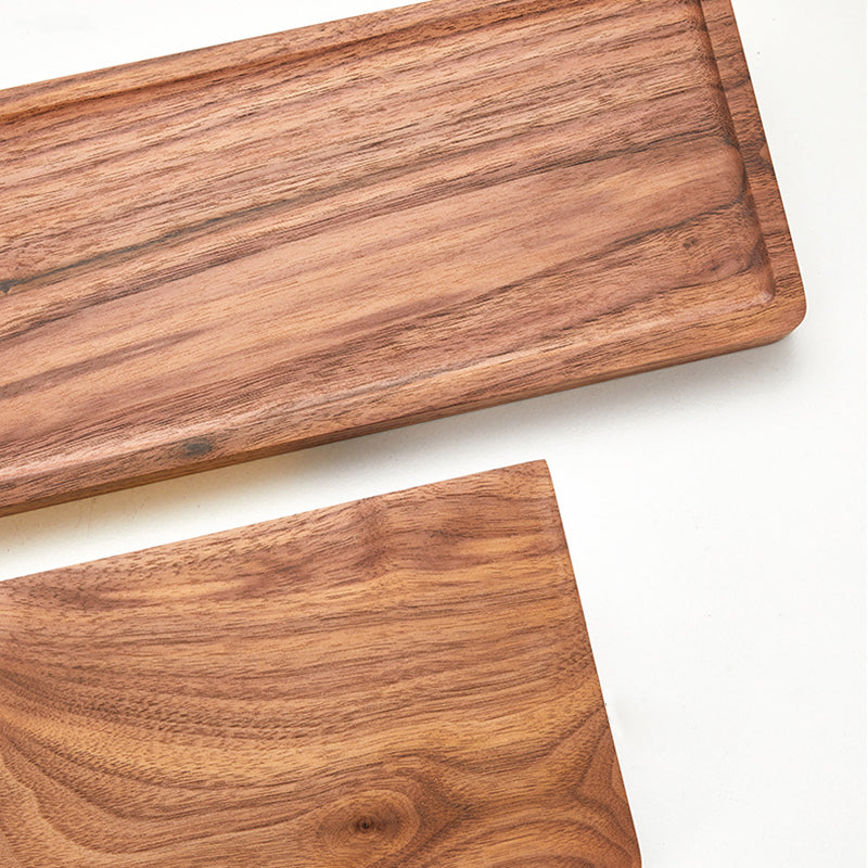 Maliben | Wood And Aluminum Bath Accessory Set Black Bathroom Accessory Kit