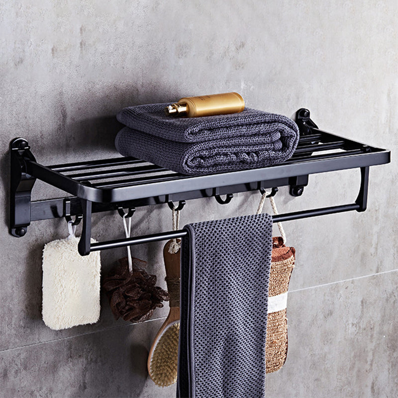 Maliben | Modern 5/6-Piece Bathroom Accessory Set With Bathroom Shelf/Robe Hooks/Towel Bar