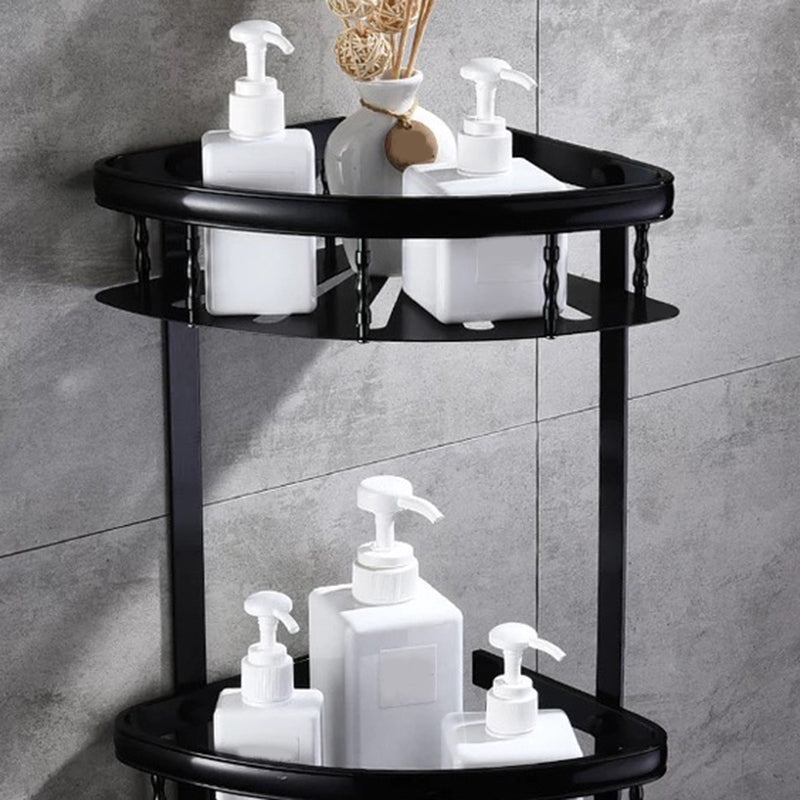 Maliben | Modern 5/6-Piece Bathroom Accessory Set With Bathroom Shelf/Robe Hooks/Towel Bar