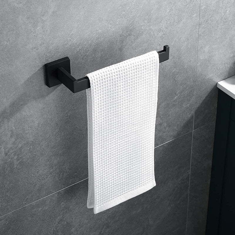 Maliben | 7-Piece Bathroom Accessory Set Made Of Stainless Steel With Paper Holder/Robe Hook/Towel Ring Bar