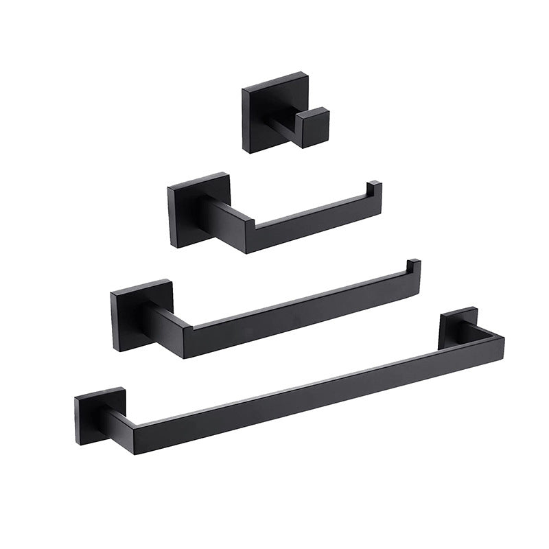 Maliben | 7-Piece Bathroom Accessory Set Made Of Stainless Steel With Paper Holder/Robe Hook/Towel Ring Bar