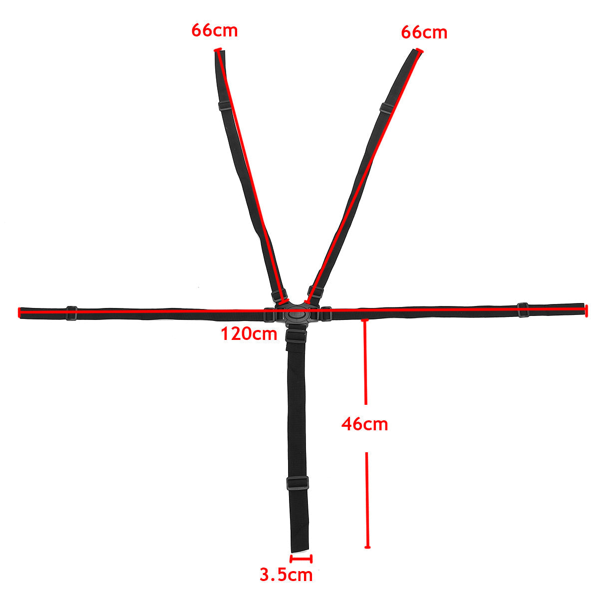 Maliben SafeStrap 5-Point Safety Belt with Harness – Comfortable and Safe Solution...
