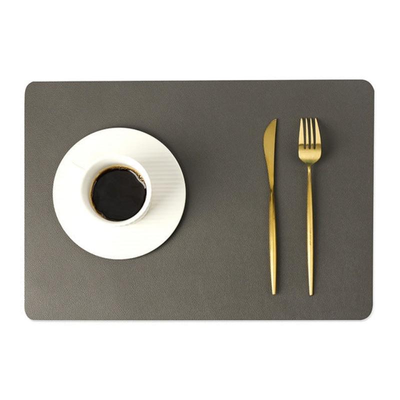 Maliben | Modern rectangular waterproof PU leather placemats
