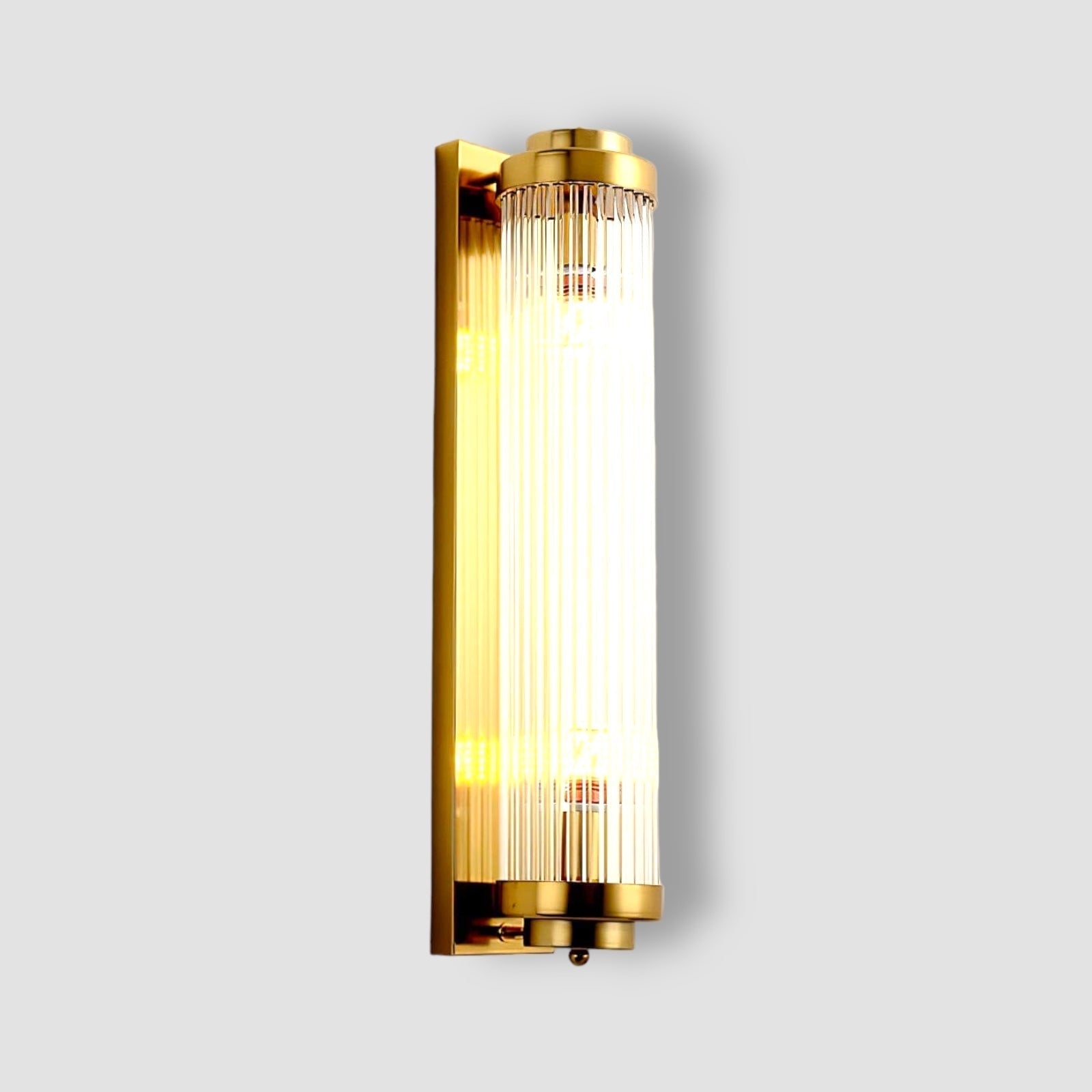 Maliben | VIntage Glass Wall Lamp With Led in Retro Style