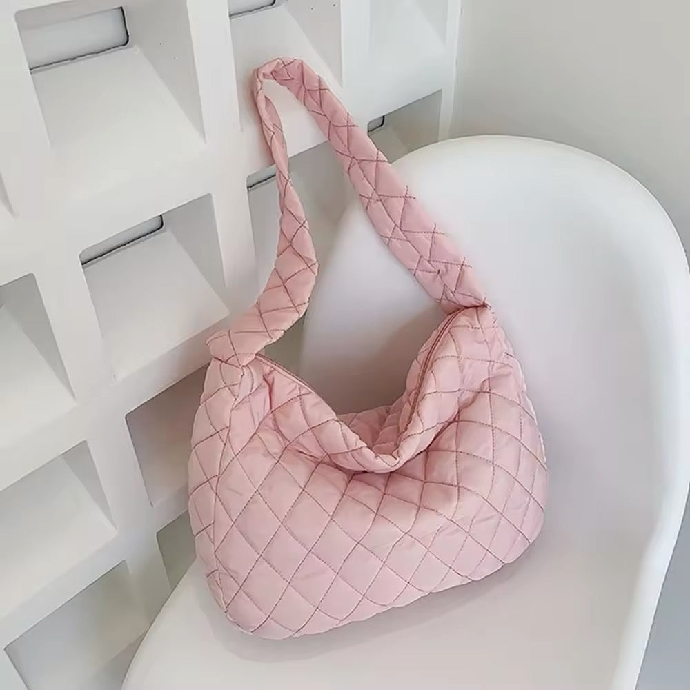 Maliben | Padded Ballerina Extra Large Puffer Tote Crossbody Padded Shoulder Bag