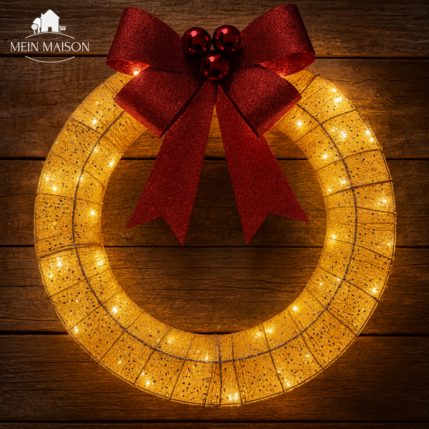 Maliben | Glowbow – The Glowing Christmas Wreath Garland For Festive Elegance