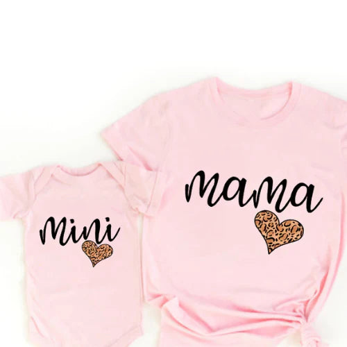 Maliben | Mama & Daughter - MatchIng T-Shirt & Romper in Rainbow Design