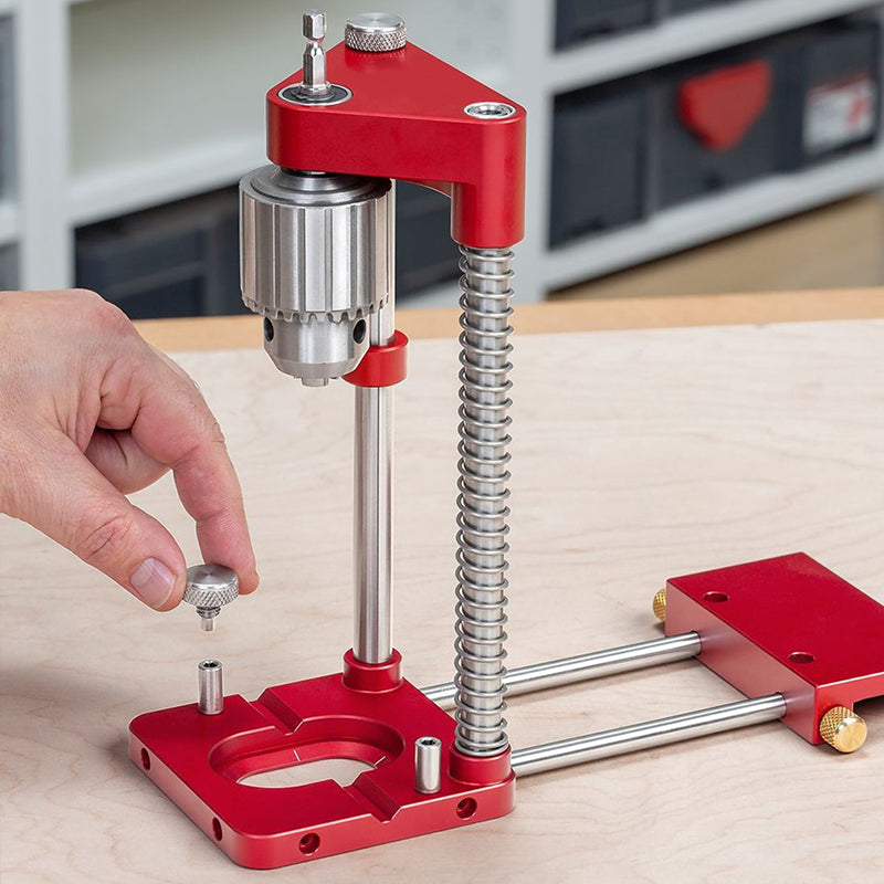 Maliben | Werklinq Precision Drilling Guide For Wood | Exact Positioning & Marking | Sturdy Construction From Alloyed Steel