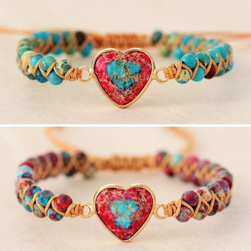 Maliben | Passionate Heart-Jasper Bracelet