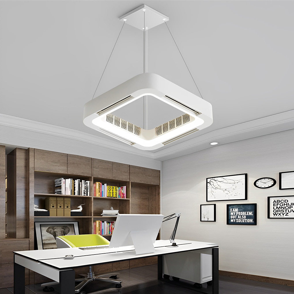 Maliben | Modern Blade-Less Ceiling Fan With Led Lighting And Chandelier