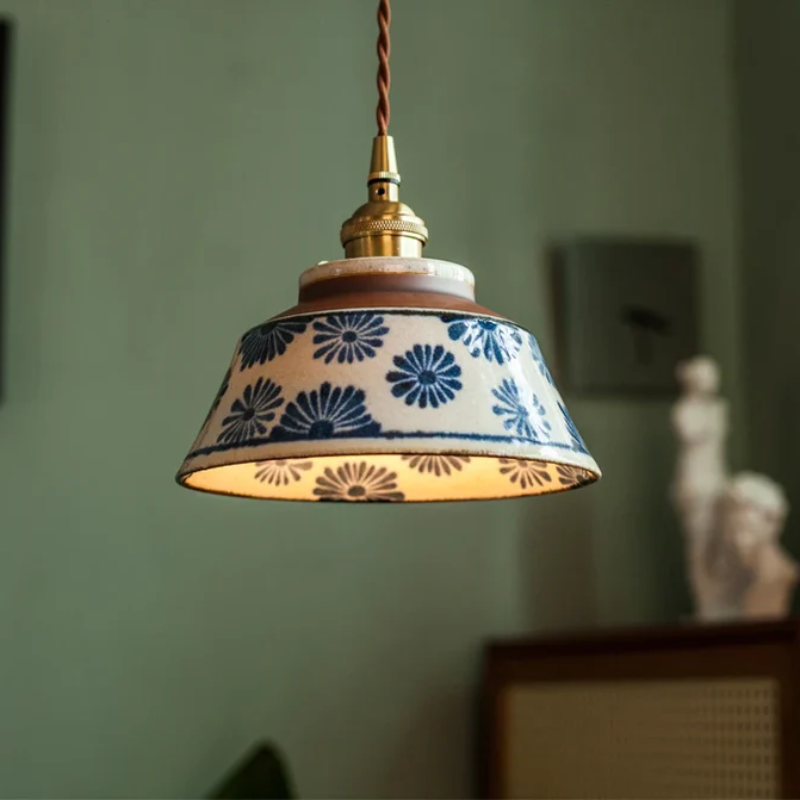 Maliben | Retro Japanese Pendant Light Made Of Ceramic
