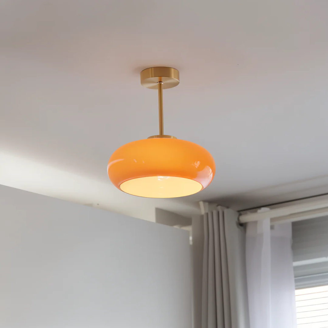 Maliben | Vintage Yellow Ceiling Lamp