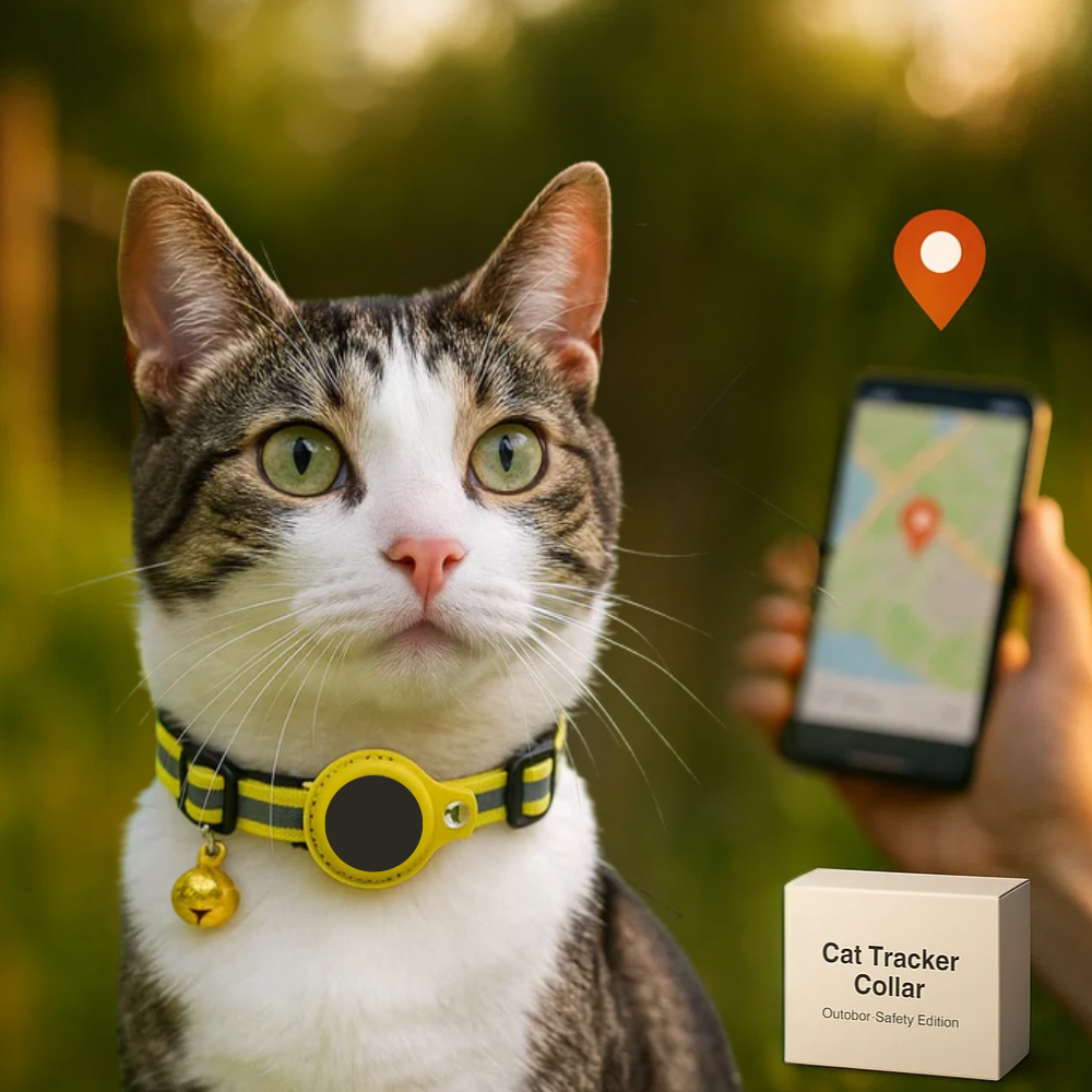 Maliben | Cat GPS Tracker Collar | Quick Release Closure, Reflective Design & Durable for Outdoor Safety Adventures