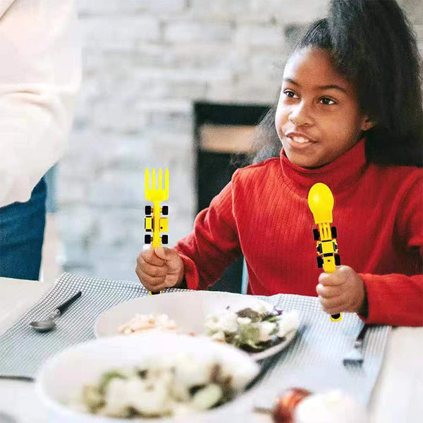 Maliben | Bulldozer Kids Cutlery Set - Constructofork