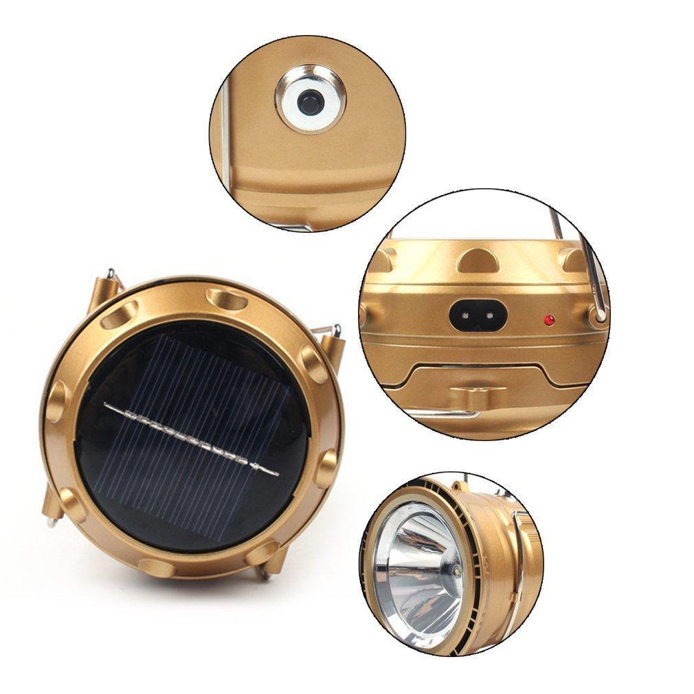 Maliben | Led Portable Camping Lantern Solar Powered Flashlight