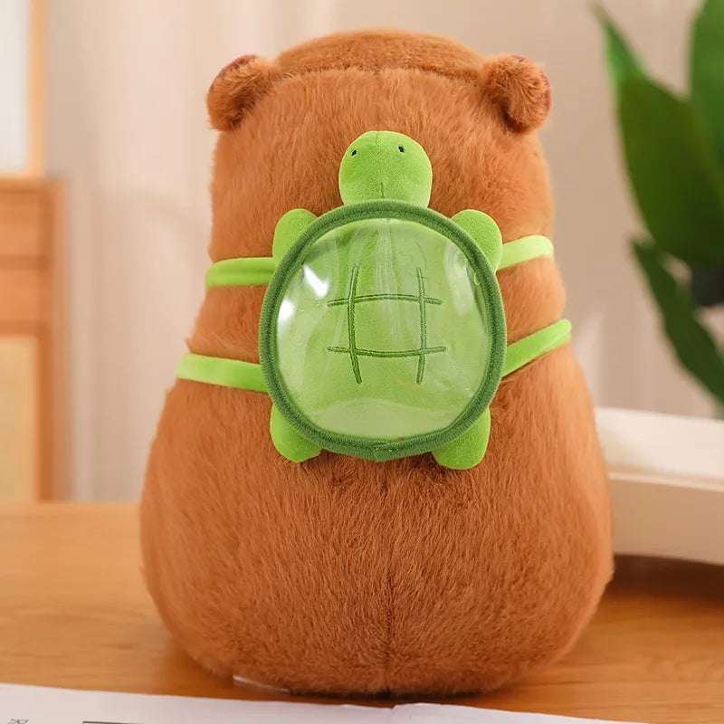 Maliben | Soft Capybara With Practical Turtle Backpack