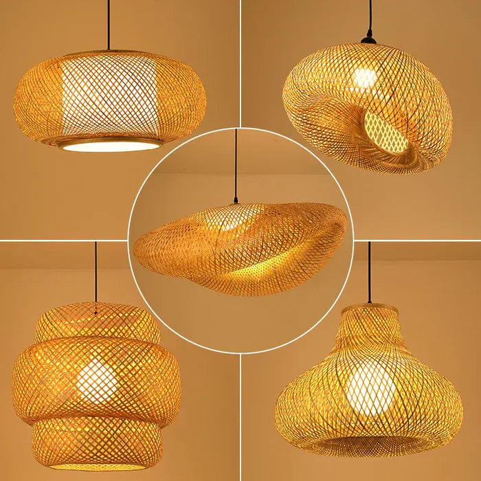 Maliben | Handmade Rattan Pendant Light - Rayalight