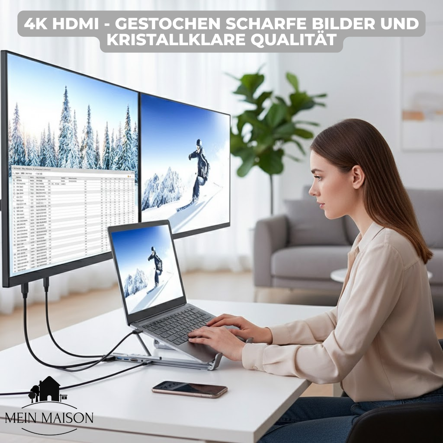 Maliben | Prodock StAnd – 8-In-1 Laptop Riser and Hub Combined!