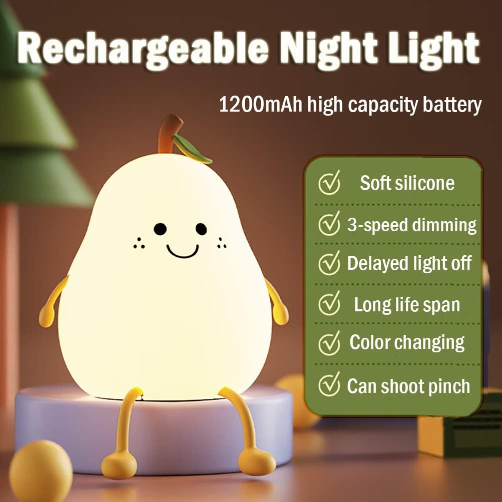 Maliben | Chic Pearglow Night Light With Usb Charger And Warm White Light