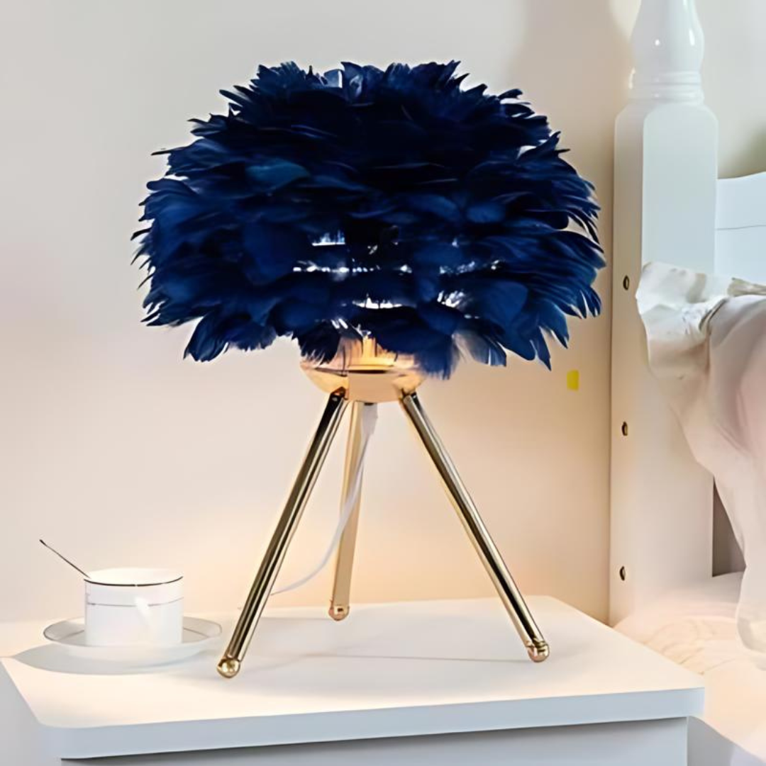 Maliben | Luxury Table Lamp With Soft Feathers