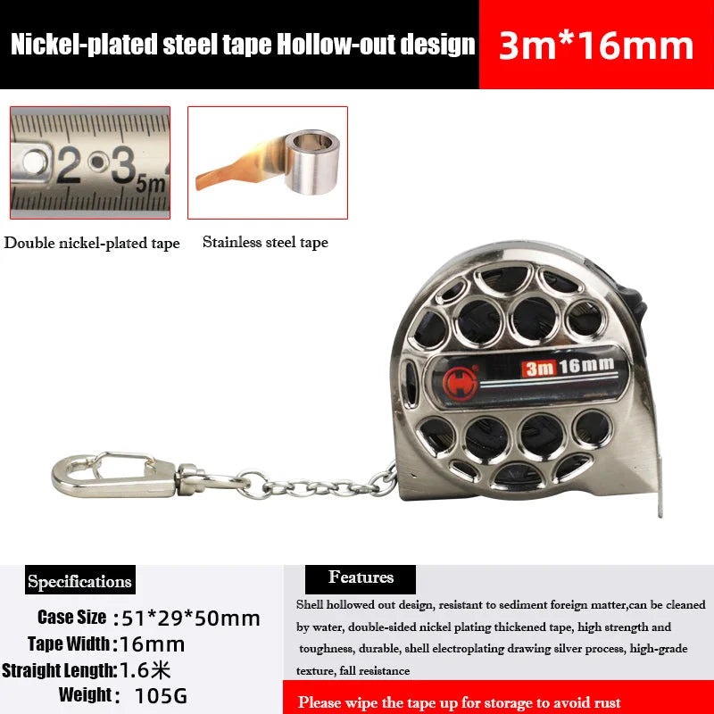 Maliben | Stainless Steel Anti-Corrosion Expandable Metric Ruler