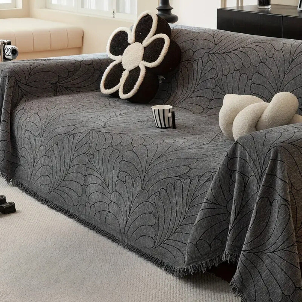Maliben | Frond Design Reversible Sofa Cover