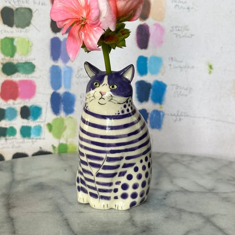 Maliben | Polka Dot Cat Vase