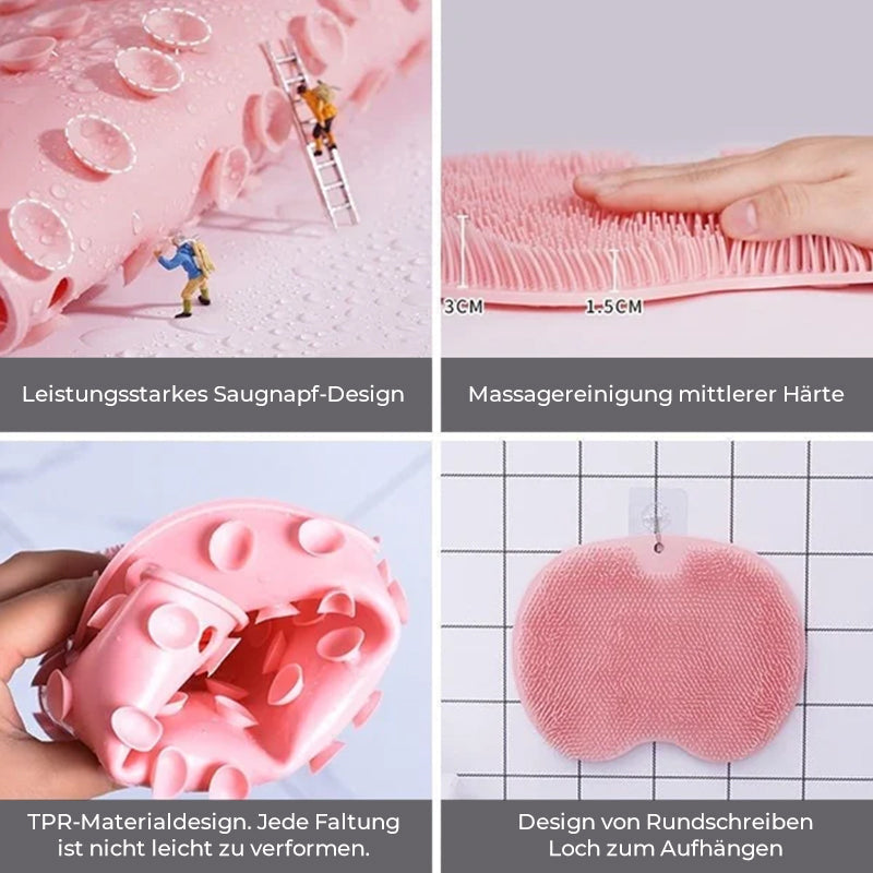 Maliben | Foot And Back Scrubber For The Shower, Massage Pad