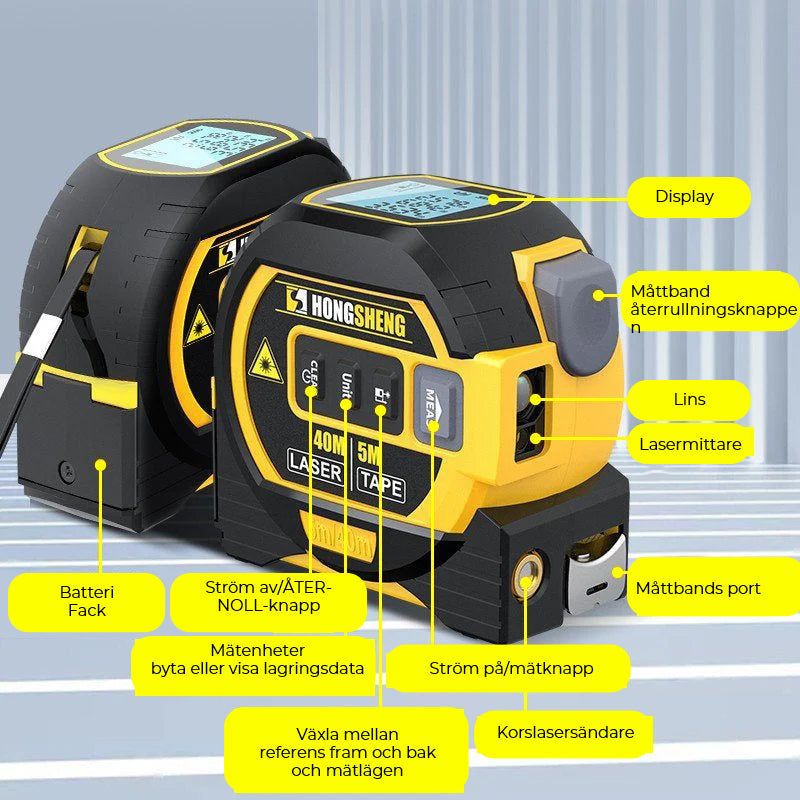 Maliben | 3-In-1 Infrared Laser Band Measurement