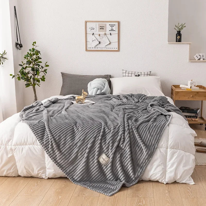 Maliben Thick Flannel Autumn Blanket - WarmHaven