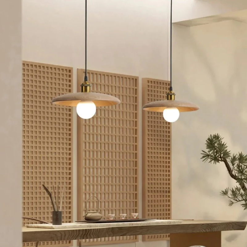 Maliben | Nordic Minimalist Wooden Led Pendant Lamp