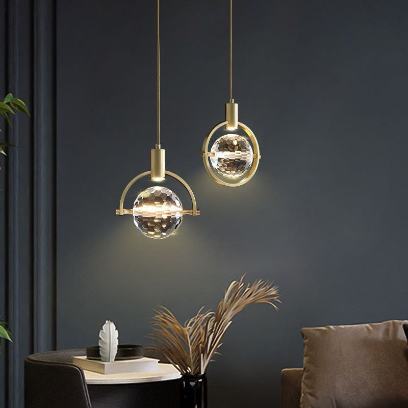 Maliben | Crystalchic Pendant Light - Ring-Shaped Led Ceiling Lamp With Sparkling Crystals