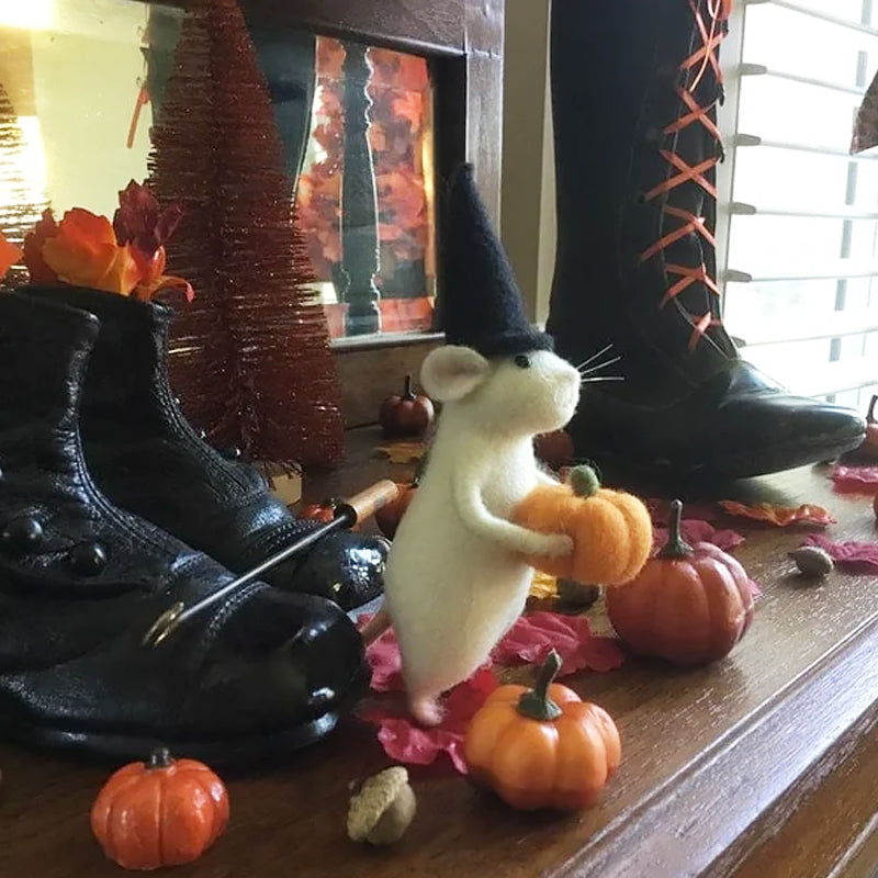 Maliben | Felt Mouse Halloween Ornament