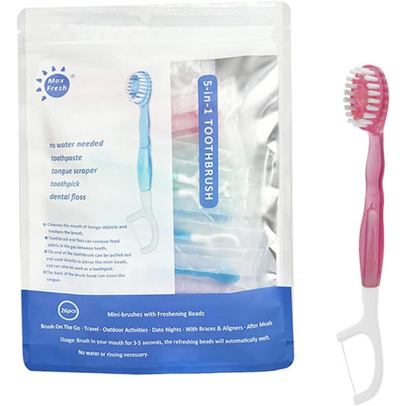Maliben | 5-In-1 Portable Travel Toothbrush