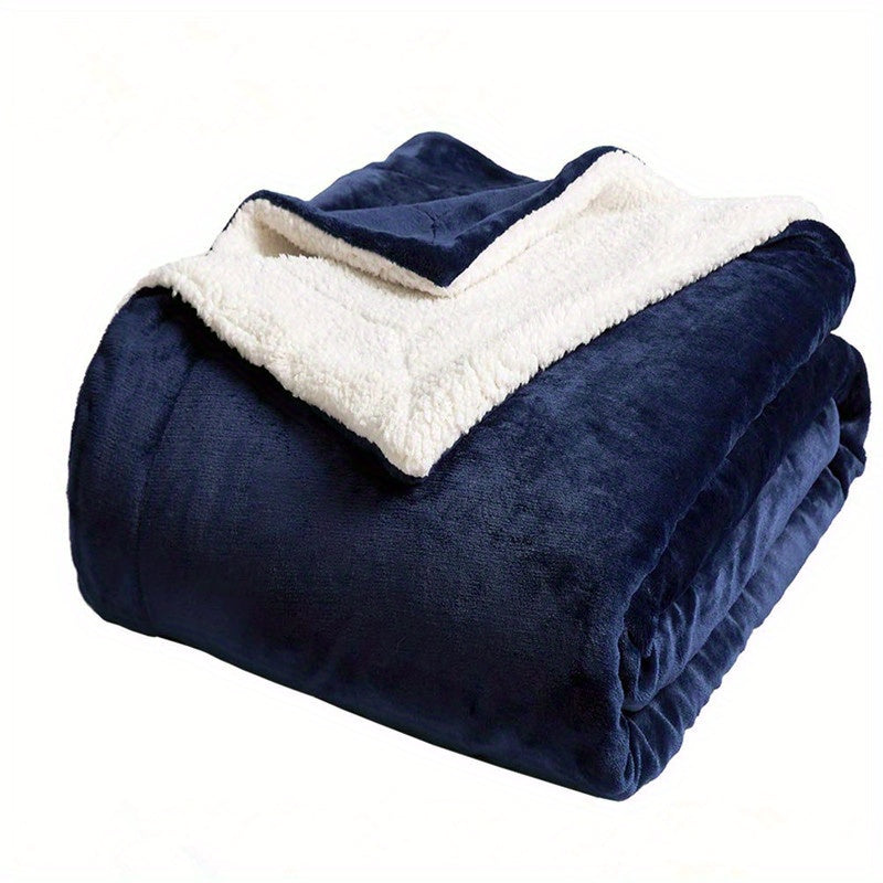 Maliben | Chic Sherpa Fleece Blanket For Optimal Comfort