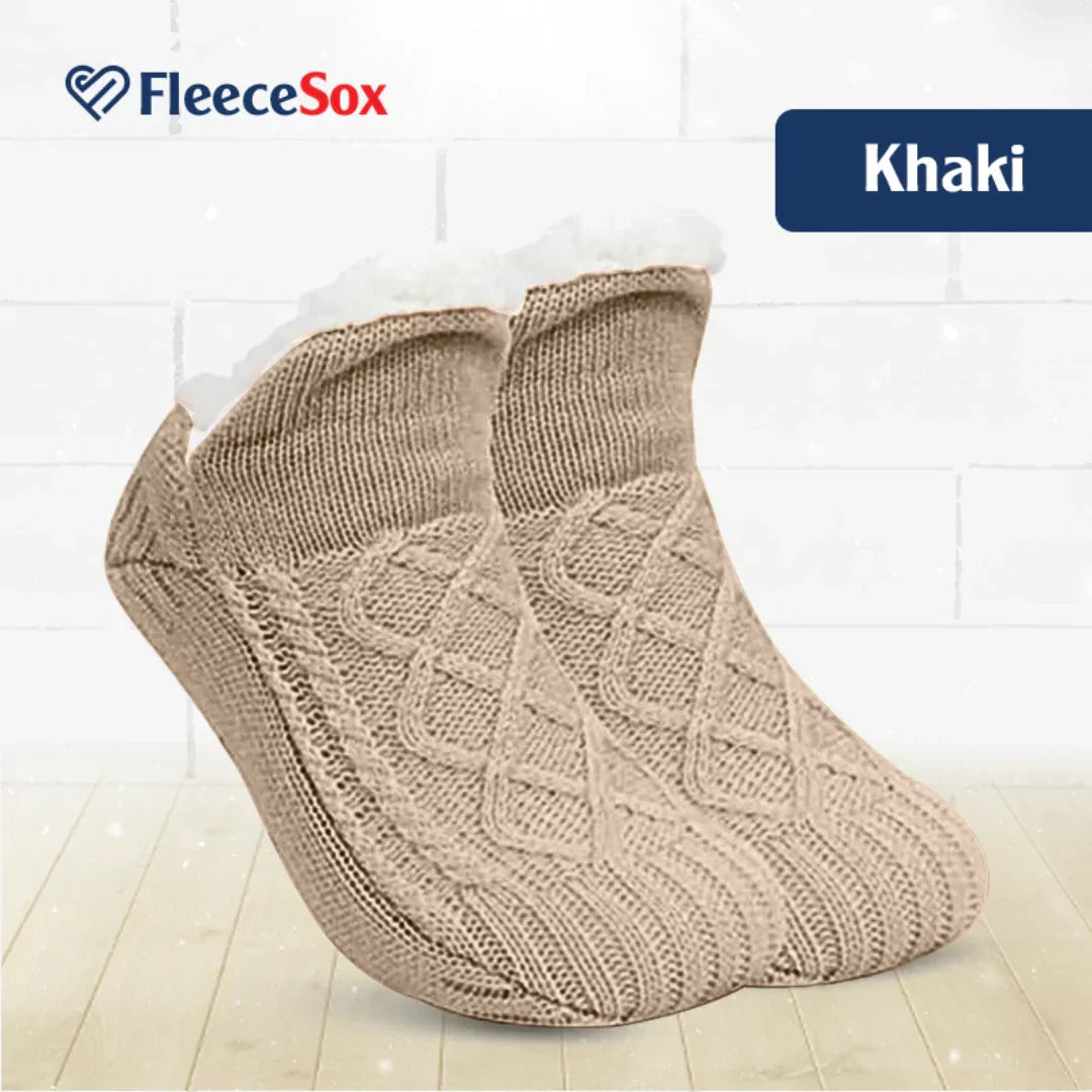 Maliben | Fleece-Lined Non-Slip Thermal Slippers Socks