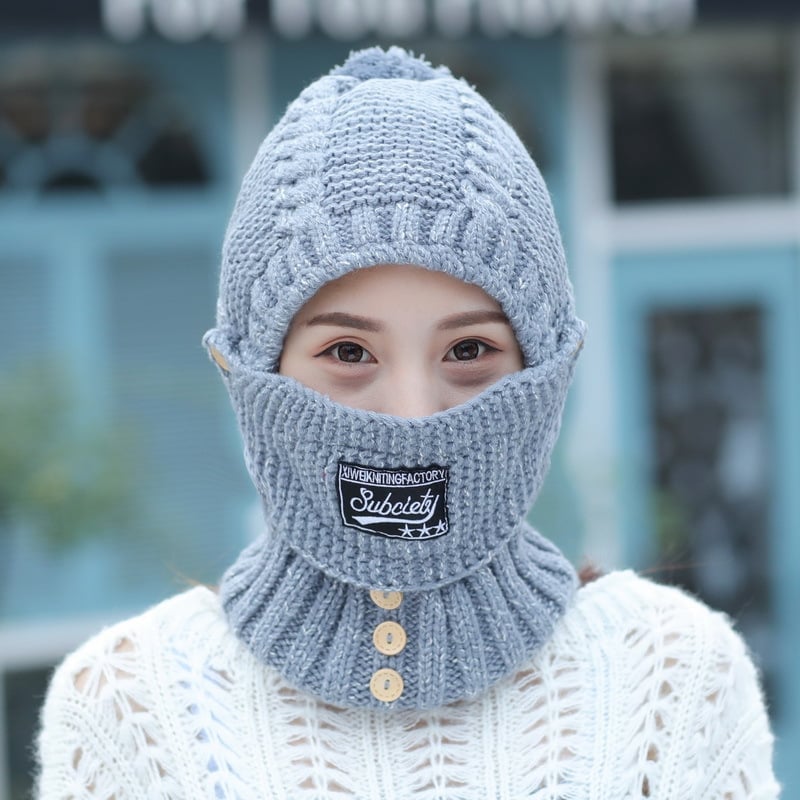 Maliben | Women’S WInter Beanie & Scarf Set | Soft Fuzzy Lining | 2-in-1 Hat, Scarf & Face Cover | Cold Weather Gift