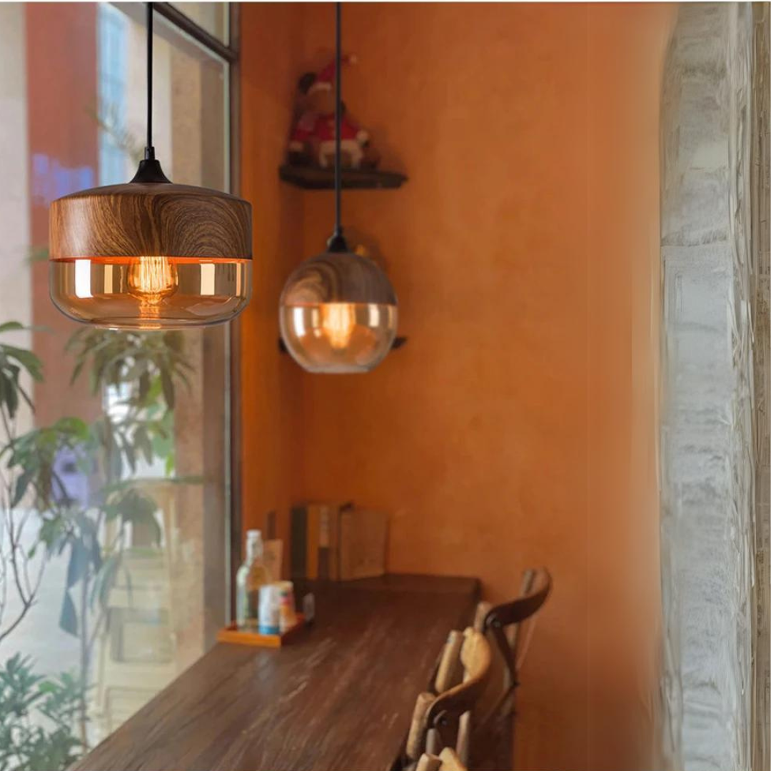Maliben | Stylish Scandinavian Wooden Ceiling Lamp - Nordluna