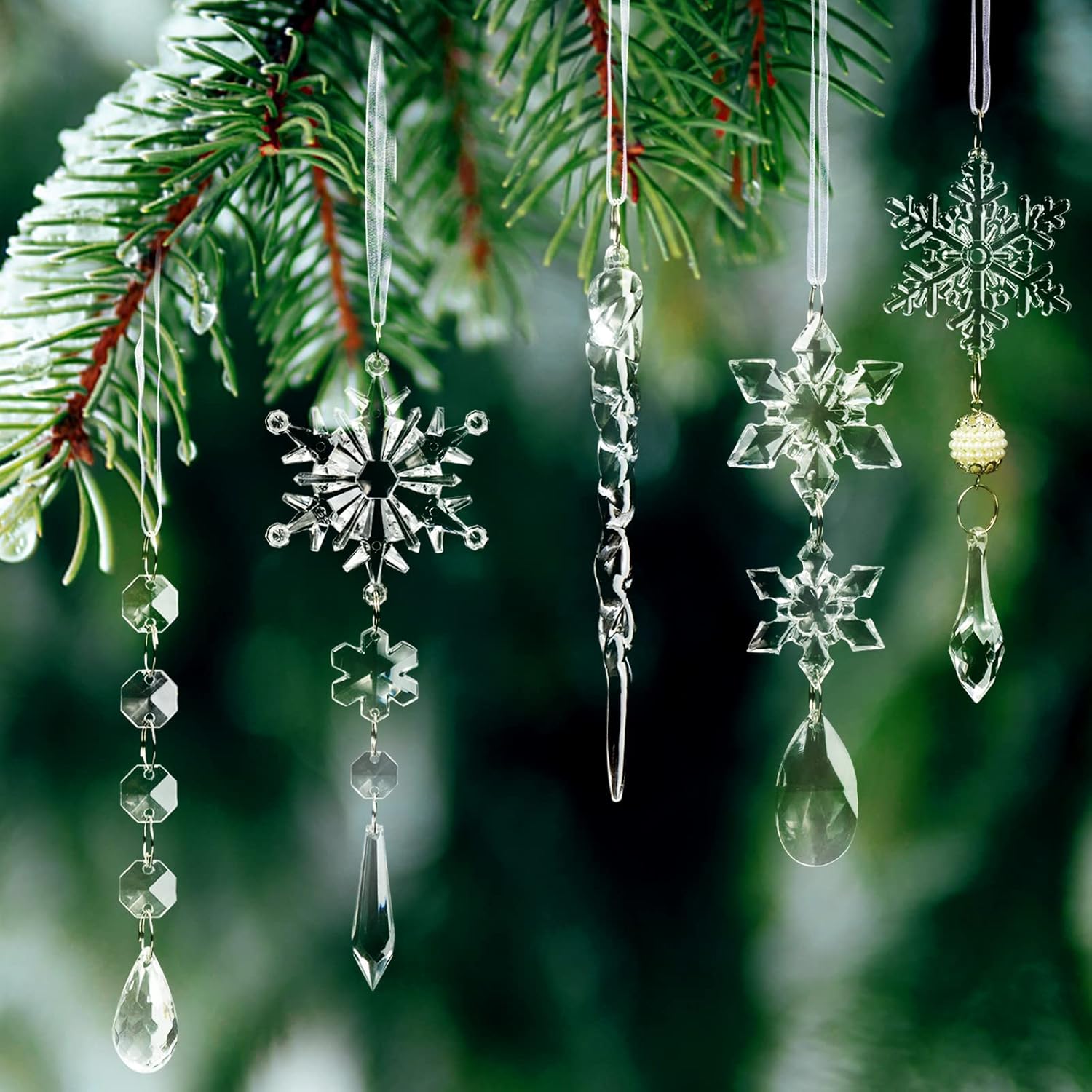 Maliben | Crystal Christmas Ornaments Set - Shinebright