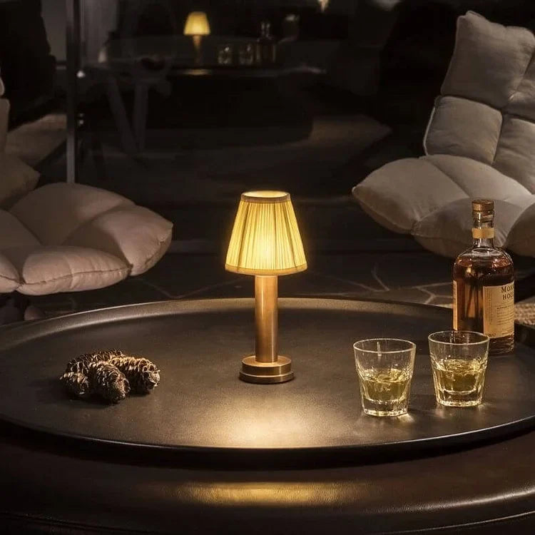 Maliben LuxeSilk Cordless Table Lamp — Rechargeable LED