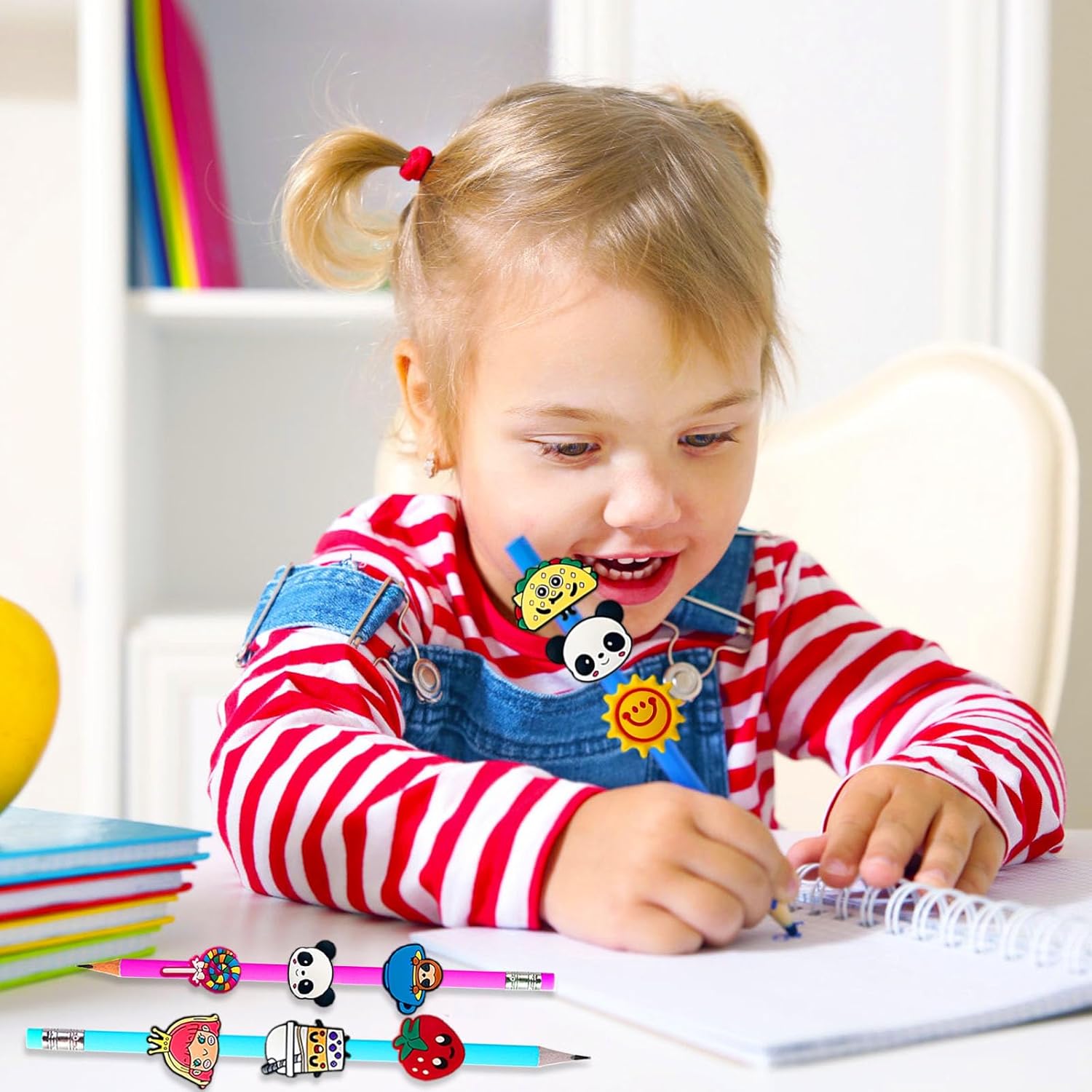 Maliben | 100 Pcs Cute Pencil Topper Decoation