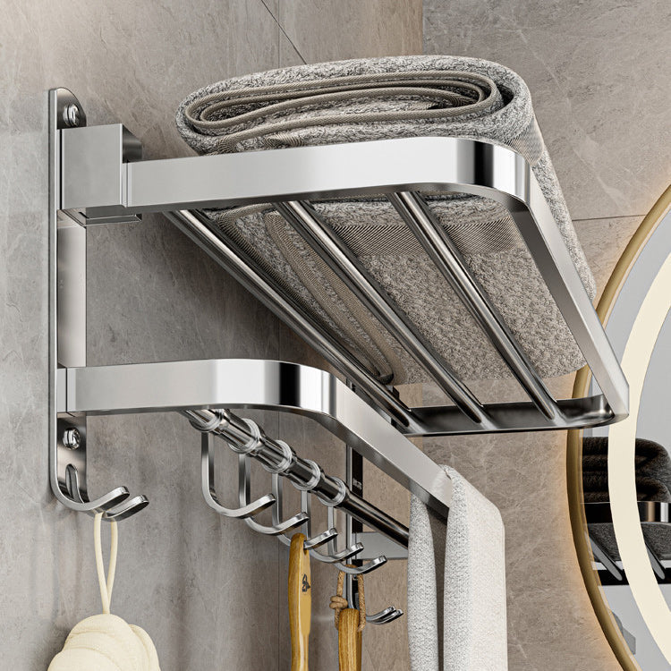 Maliben | Contemporary Bathroom Accessory Set Made Of Chrome-Plated Stainless Steel With Bathrobe Hooks/Towel Rail