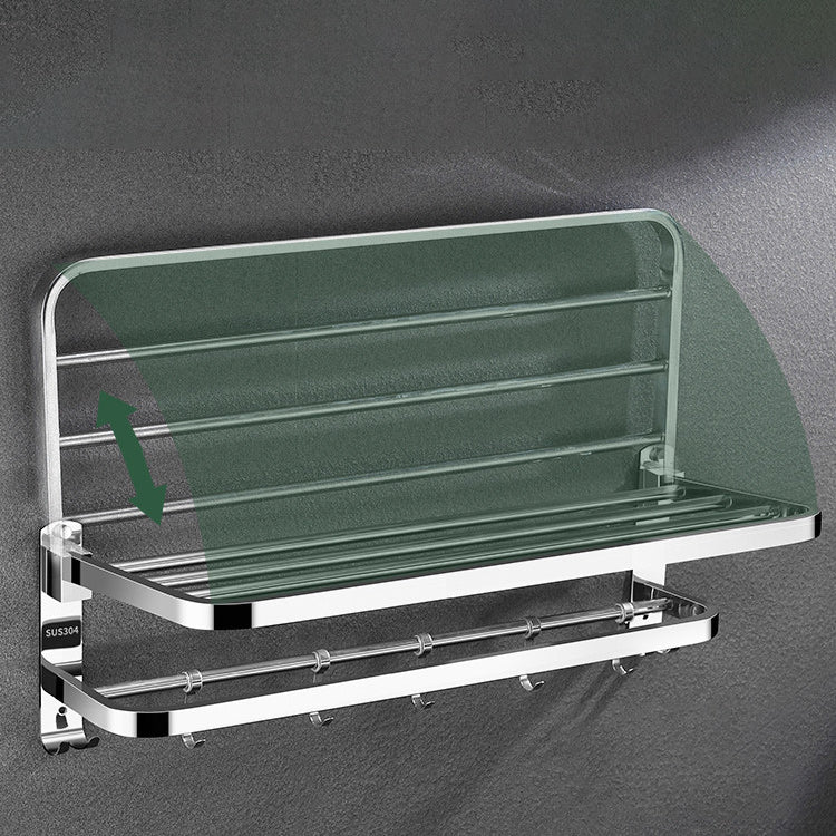 Maliben | Contemporary Bathroom Accessory Set Made Of Chrome-Plated Stainless Steel With Bathrobe Hooks/Towel Rail