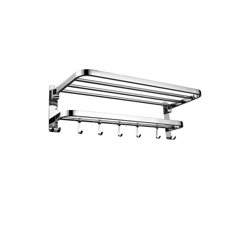 Maliben | Contemporary Bathroom Accessory Set Made Of Chrome-Plated Stainless Steel With Bathrobe Hooks/Towel Rail