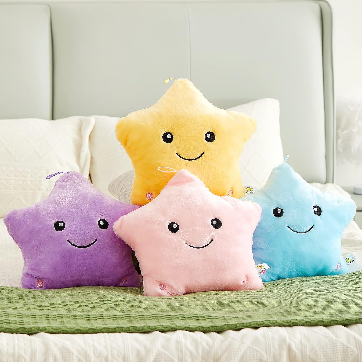 Maliben | Bright Led Star Cuddly Pillow For Kids