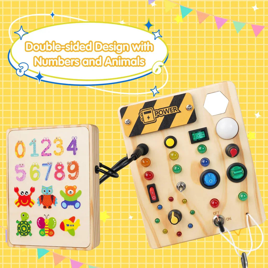 Maliben | Glowboard - Educational Pin Board For Toddlers With Led Lighting