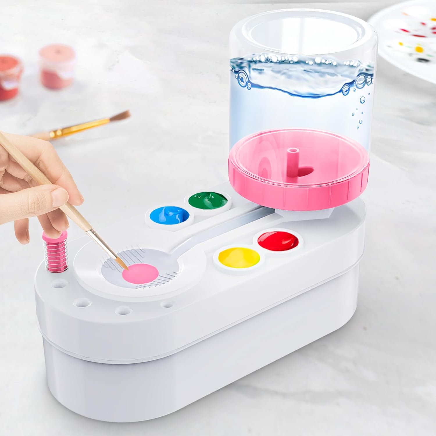 Maliben | [2025 Newest] Paint Brush Cleaner Brush Rinser